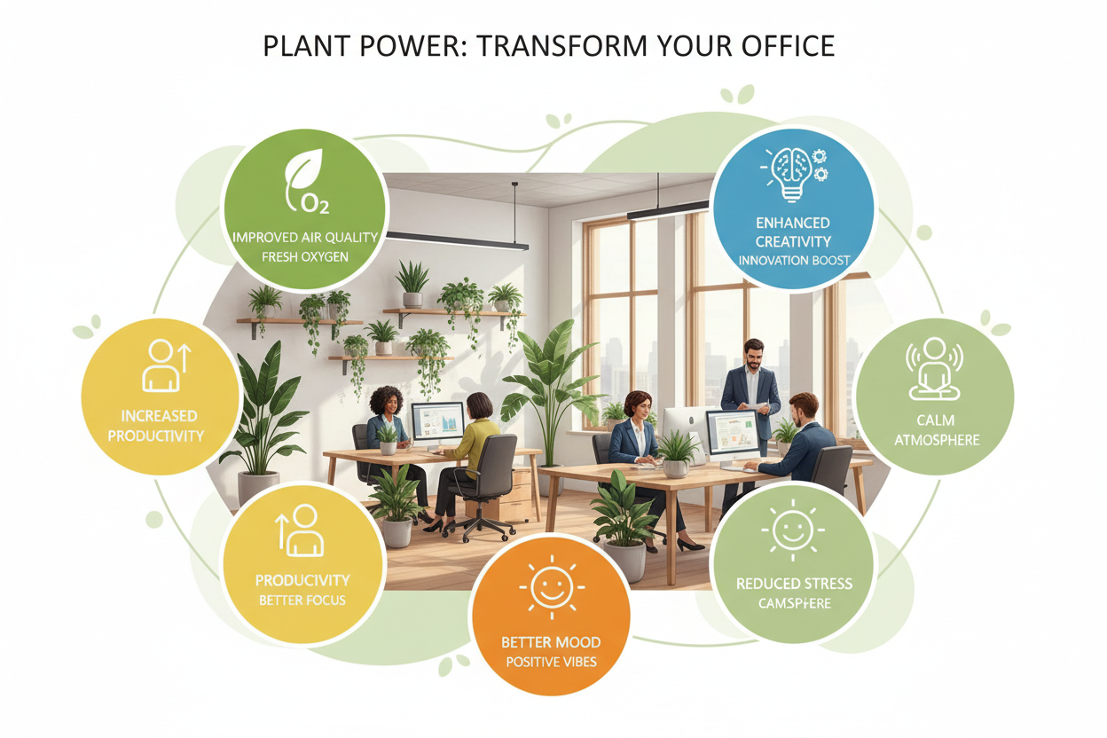 Benefits of Adding Plants to Your Workspace